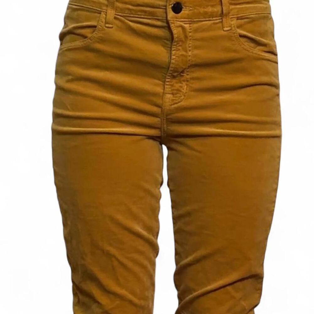 Mustard Yellow Velvet Pants